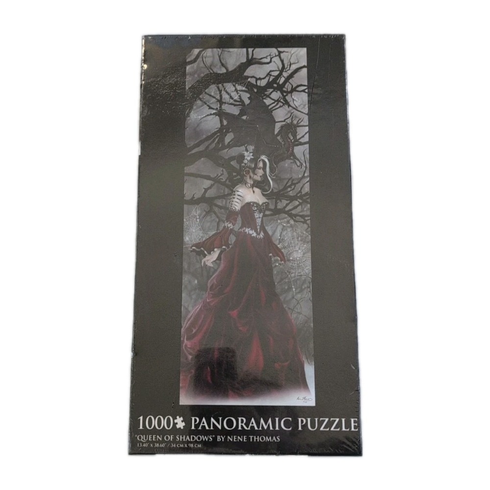 Queen Of Shadows by Nene Thomas Fantasy Dragon 1000-Piece Panoramic - NEW